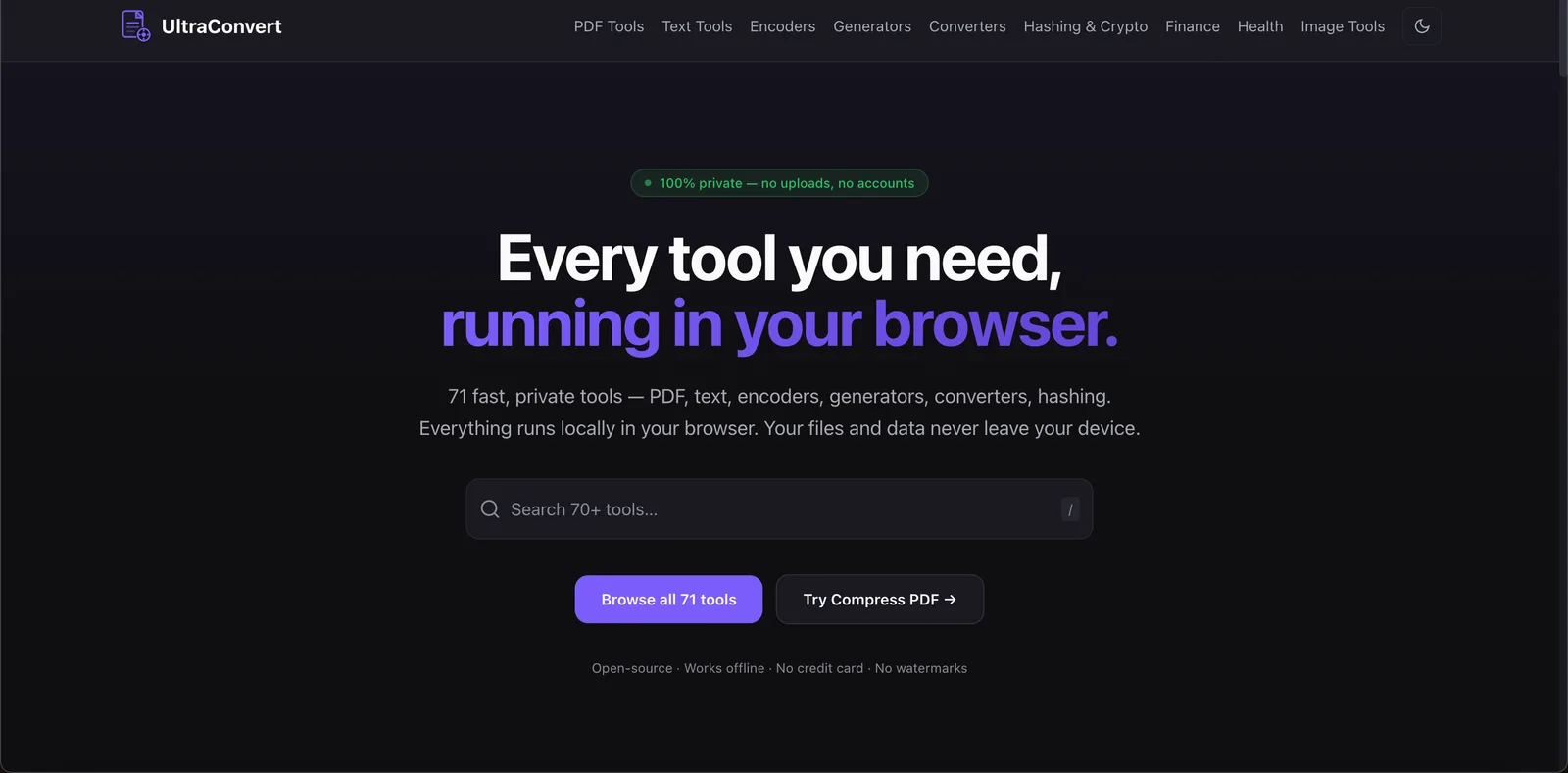 UltraConvert Tools screenshot